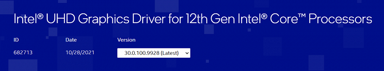 На этот раз Intel не забыла о графическом драйвере для своих новейших процессоров. Alder Lake-S получили его в срок