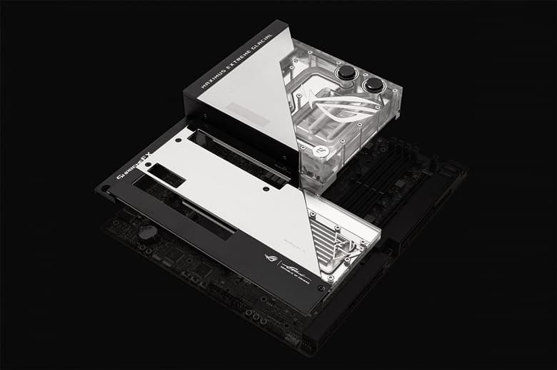 Водоблок EK-Quantum Ultrablock для платы ROG Maximus Z690 Extreme Glacial не будет продаваться отдельно