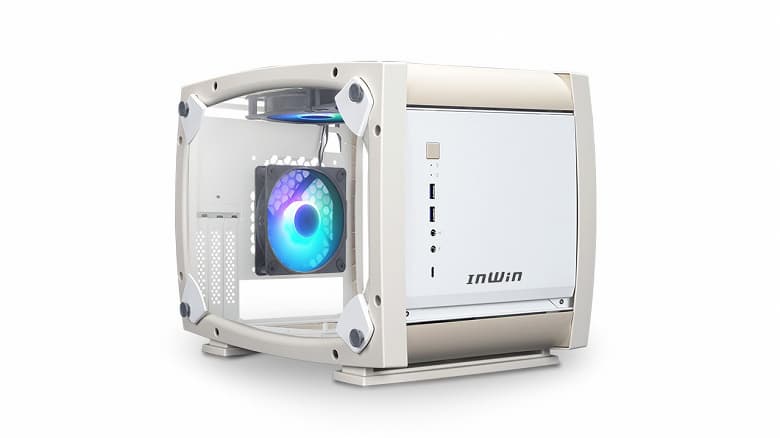 Материалом корпуса In Win Explorer, имеющего непривычную форму, служит усиленный пластик ABS