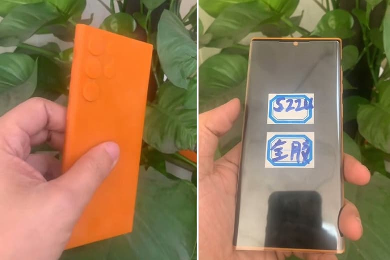 Точный макет Samsung Galaxy S22 Ultra показали в руках пользователя