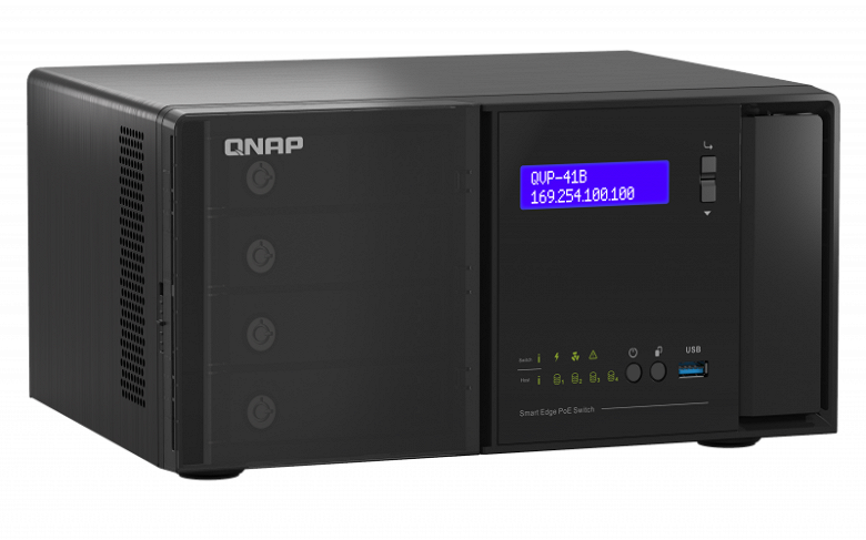 Сервер Qnap NVR QVP-41B предназначен для систем сетевого видеонаблюдения