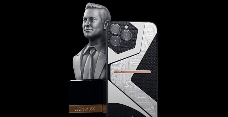Кузов Tesla Model 3 переплавили для бюстов Илона Маска и iPhone 13 Pro Electro Limited Edition