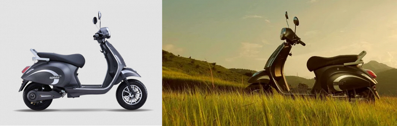 Этот электроскутер напоминает легендарный  Vespa и имеет запас хода 120 км. EPluto 7G доступен по цене 1000 долларов