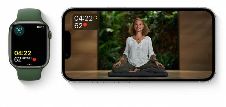 Сервис Apple Fitness+ начал работать в России с опозданием на день и без русской озвучки