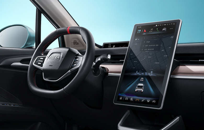 Представлен очень доступный умный электромобиль Hozon Neta V Pro. Это первая машина с технологией защиты Qihoo