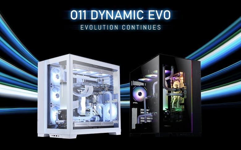 В корпусе Lian Li PC-O11 Dynamic Evo лоток для системной платы может располагаться слева или справа В корпусе Lian Li PC-O11 Dynamic Evo лоток для системной платы может располагаться слева или справа