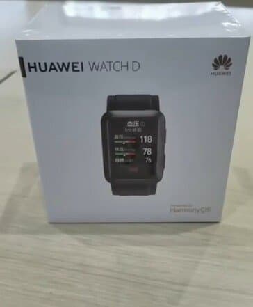Подтверждены первые умные часы Huawei с функцией тонометра. Фото коробки Huawei Watch D