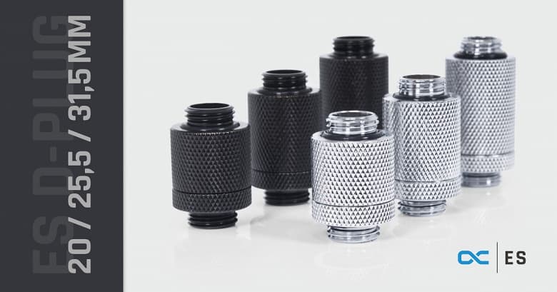 Каталог Alphacool пополнили соединители ES D-Plug, предназначенные для СЖО