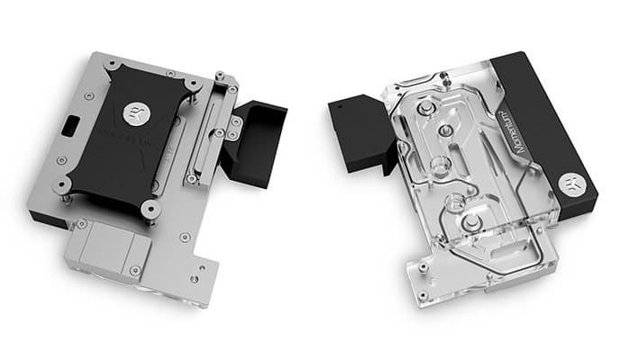 Водоблок EK-Quantum Momentum2 ROG Strix X570-I Gaming D-RGB отводит тепло от процессора, регуляторов напряжения и набора системной логики