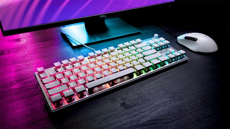 В клавиатуре Roccat Vulcan TKL Pro Arctic White используются оптические переключатели Roccat Titan