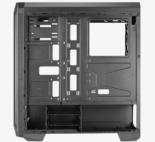 Передняя панель компьютерного корпуса AeroCool Skyline украшена двумя светодиодными полосками