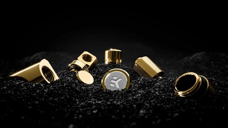 Новые фитинги EK-Quantum Torque покрыты золотом