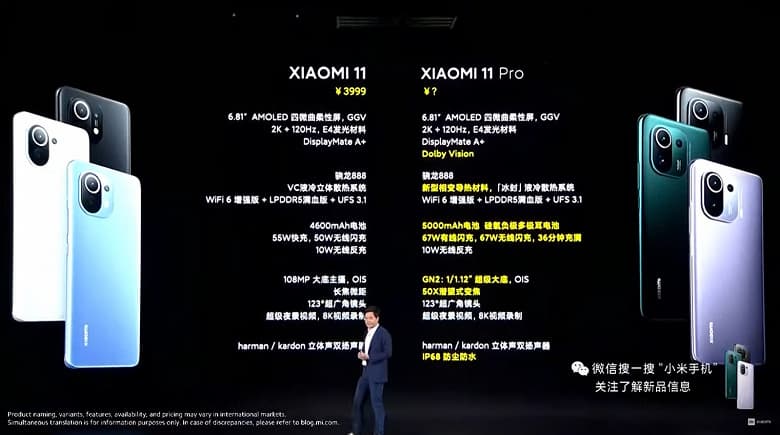 Snapdragon 888, 5000 мА·ч, 67 Вт + 67 Вт, IP68, 50 кратный зум и самый крупный датчик изображения в смартфоне. Представлен Xiaomi Mi 11 Pro