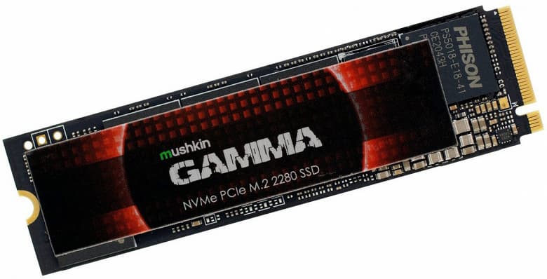 Твердотельные накопители Mushkin Gamma на контроллере Phison E18 развивают скорость передачи данных до 7175 МБ/с Твердотельные накопители Mushkin Gamma на контроллере Phison E18 развивают скорость передачи данных до 7175 МБ/с