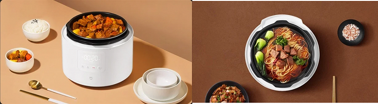 Представлена умная скороварка Xiaomi с двумя чашами в комплекте