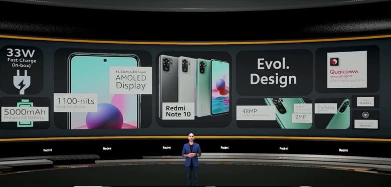 108 Мп, 120 Гц, 5000 мА·ч и 33 Вт дешевле 20 тысяч рублей. Представлены «чемпионские» Redmi Note 10, Redmi Note 10 Pro и Redmi Note 10 Pro Max
