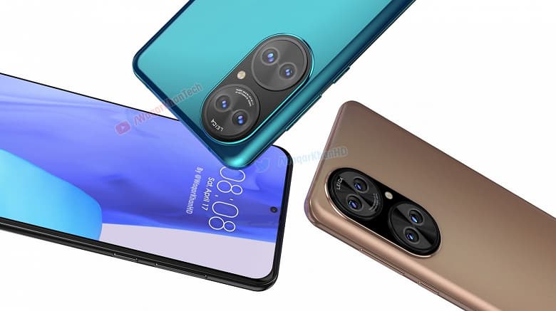 Huawei P50 в разных цветах на огромных неофициальных рендерах разрешением 4К и в концептуальном видеоролике