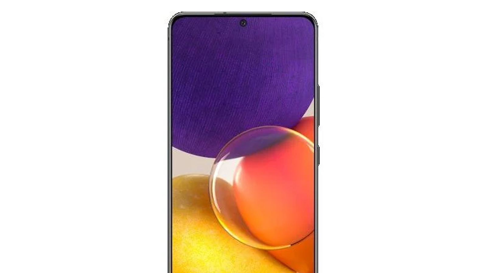 Один из самых необычных смартфонов Samsung Galaxy A82 выглядит довольно стандартно на первом изображении