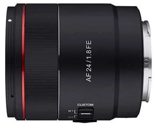 Изображения и технические характеристики объектива Samyang AF 24/1.8 FE появились накануне анонса Изображения и технические характеристики объектива Samyang AF 24/1.8 FE появились накануне анонса