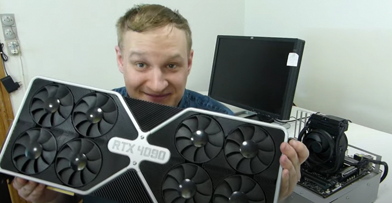 GeForce RTX 4090: 48 ГБ памяти, 1 кВт мощности и 16 вентиляторов. Появился первый обзор гигантской карты