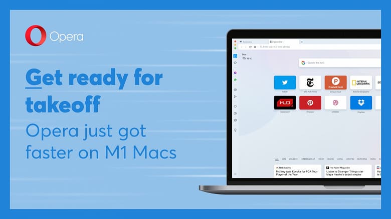 Браузер Opera стал быстрее на компьютерах на процессоре Apple M1