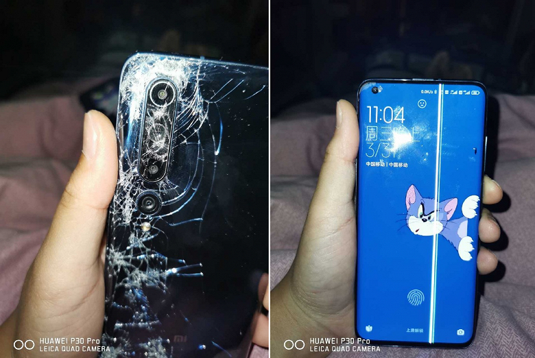 Xiaomi Mi 10 попал под автобус и остался в рабочем состоянии Xiaomi Mi 10 попал под автобус и остался в рабочем состоянии