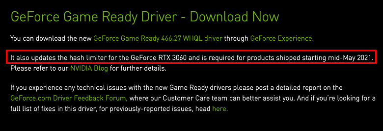 Nvidia подтвердила новую GeForce RTX 3060 с аппаратной защитой от майнинга. Ее поставки начнутся уже в середине мая