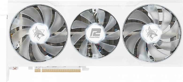 Видеокарту PowerColor Hellhound AMD Radeon RX 6700 XT Spectral White оценят те, для кого важен цвет компонентов ПК