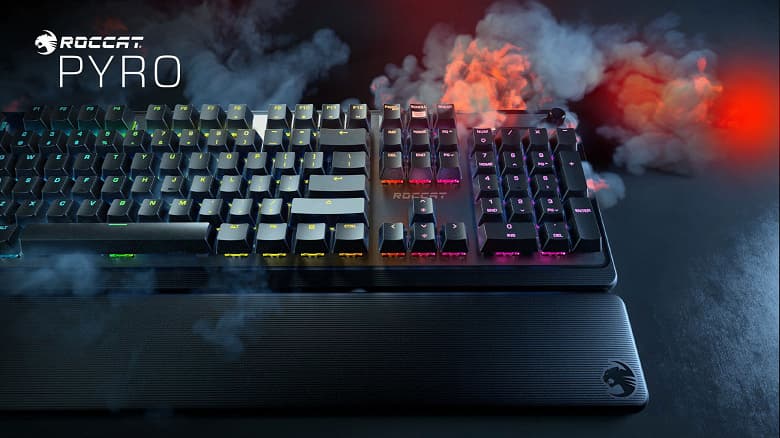 Игровая клавиатура Roccat Pyro Mechanical RGB стоит 100 долларов
