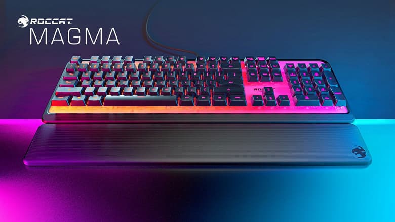 Игровая клавиатура Roccat Magma Membrane RGB имеет необычную подсветку