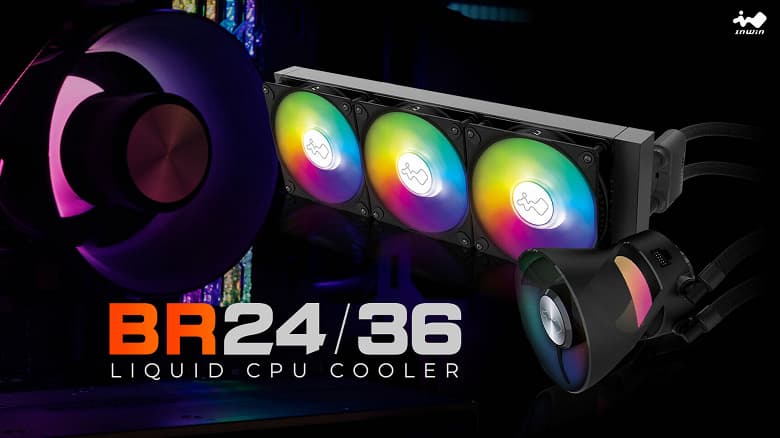 На помпах систем жидкостного охлаждения InWin BR24 и BR36 установлены вентиляторы