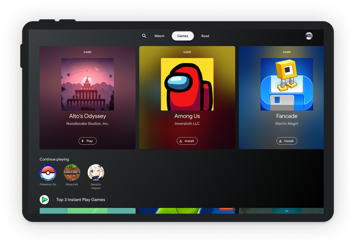 Google представила новый интерфейс для планшетов на Android в стиле Google TV