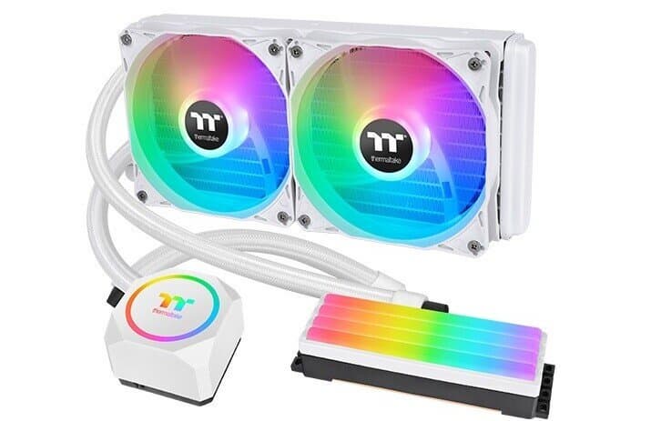 Системы жидкостного охлаждения Thermaltake Floe RC 240 Snow Edition и Floe 360 Snow Edition охлаждают не только процессоры, но и модули памяти