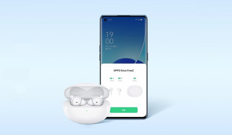 Шумоподавление, защита от влаги и цена менее 100 долларов. Представлены наушники Oppo Enco Free2