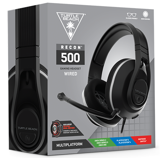 В игровой гарнитуре Turtle Beach Recon 500 используются 60-миллиметровые двойные излучатели Eclipse В игровой гарнитуре Turtle Beach Recon 500 используются 60-миллиметровые двойные излучатели Eclipse