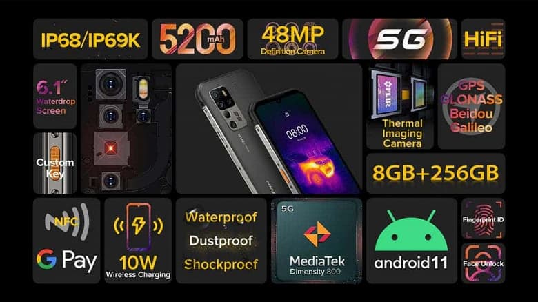 Первый неубиваемый смартфон с тепловизионной камерой, NFC, беспроводной зарядкой и 5G уже доступен для заказа