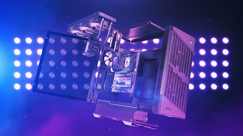 Набор MSI MPG Gaming Maverik включает системную плату, процессор, память, СЖО и корпус для игрового ПК