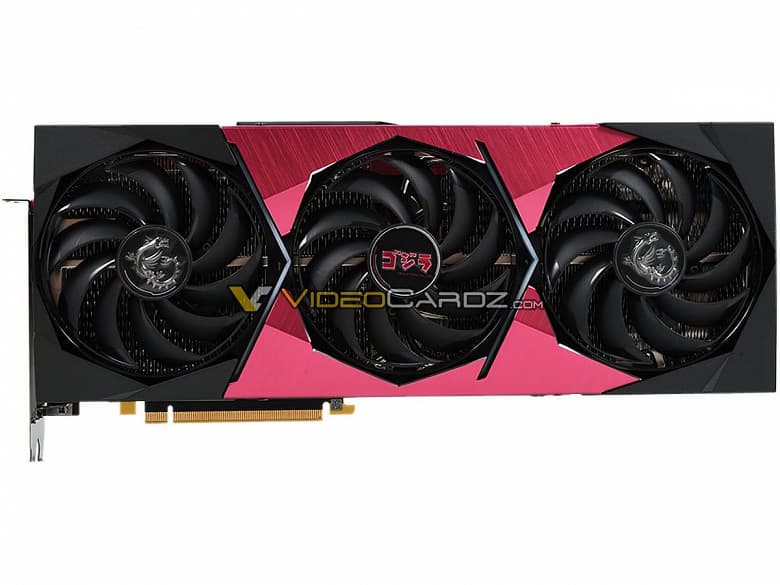 Опубликованы изображения видеокарты MSI GeForce RTX 3070 Suprim SE x Godzilla