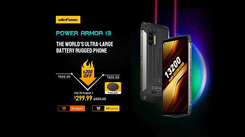 13 200 мА·ч, NFC, IP69K, 48 Мп и Android 11 за 300 долларов. Начались продажи неубиваемого монстра автономности Ulefone Power Armor 13