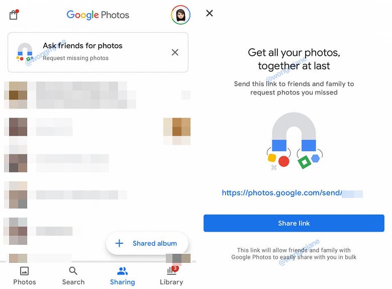 В «Google Фото» появится запрос фотографий у друзей и близких