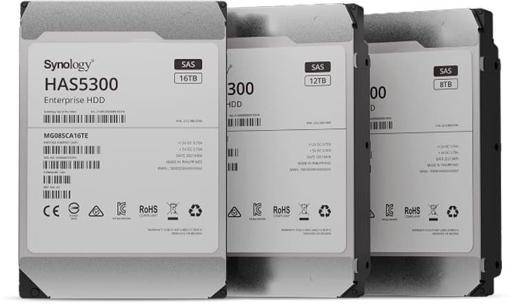 Жесткие диски Synology HAS5300 относятся к корпоративному сегменту