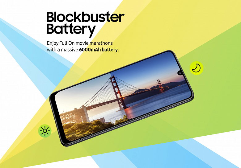 Представлен недорогой смартфон Samsung Galaxy F22 с экраном Super AMOLED и аккумулятором на 6000 мА•ч