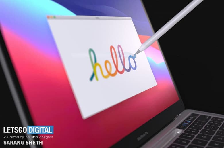 Со слотом для стилуса вместо сенсорной полоски Touch Bar. Возможный MacBook Pro показали на рендерах Со слотом для стилуса вместо сенсорной полоски Touch Bar. Возможный MacBook Pro показали на рендерах