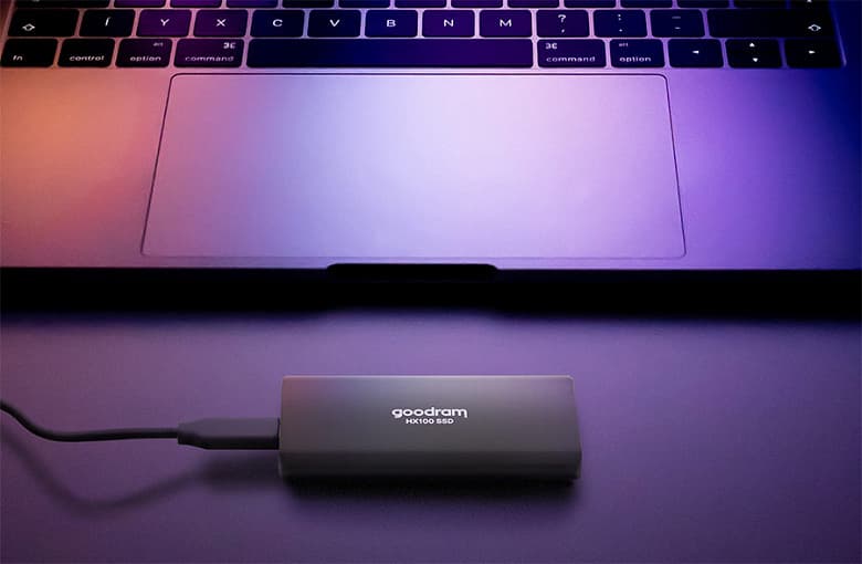  Внешний твердотельный накопитель Goodram HX100 оснащен интерфейсом USB 3.2 Gen2