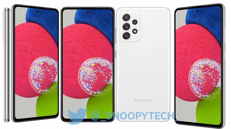 Так вот ты какой, самый мощный среднебюджетный смартфон Samsung. Первые рендеры Galaxy A52s