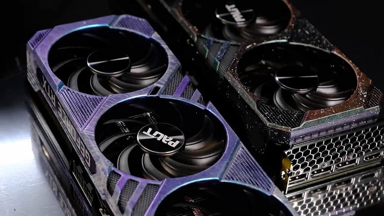 Производитель окрасил кожух видеокарты Palit GeForce RTX 3070 Ti GamingPro краской-хамелеоном