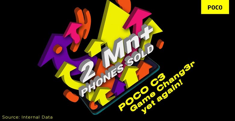 У Poco появился ещё один бестселлер: продажи Poco C3 превысили 2 млн смартфонов