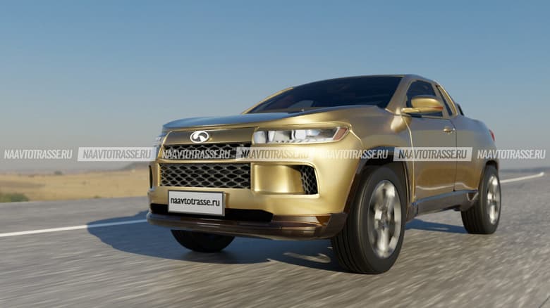 Современный пикап КрАЗ-260 дешевле 1 млн рублей, который вряд ли увидит свет: появились неофициальные изображения и подробности