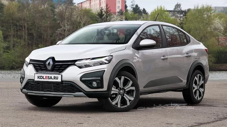 Бюджетный кросс-седан Renault Logan Stepway нового поколения предстал на первых рендерах