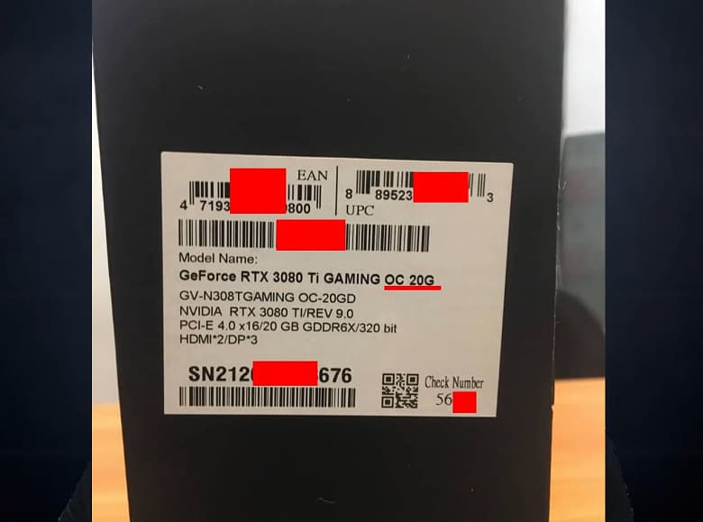 94 MH/s за 225 000 тысяч рублей. Официально несуществующую Gigabyte RTX 3080 Ti 20GB Gaming OC протестировали в майнинге